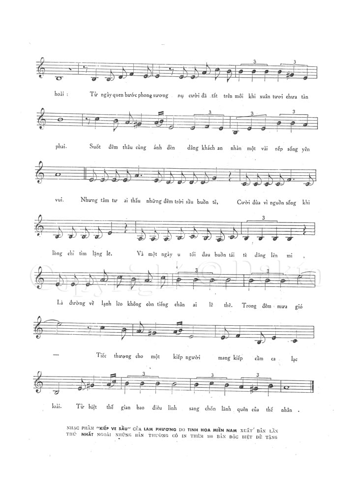 Sheet nhạc Kiếp ve sầu - Trang 2