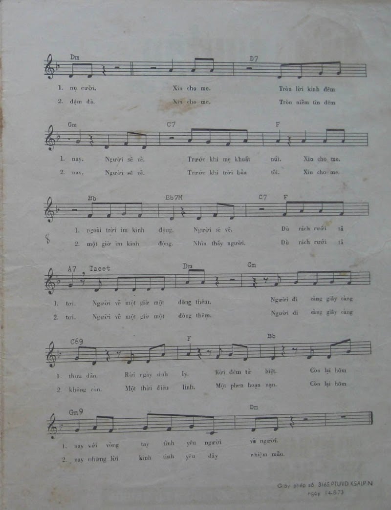 Sheet nhạc Kinh khổ - Trang 3