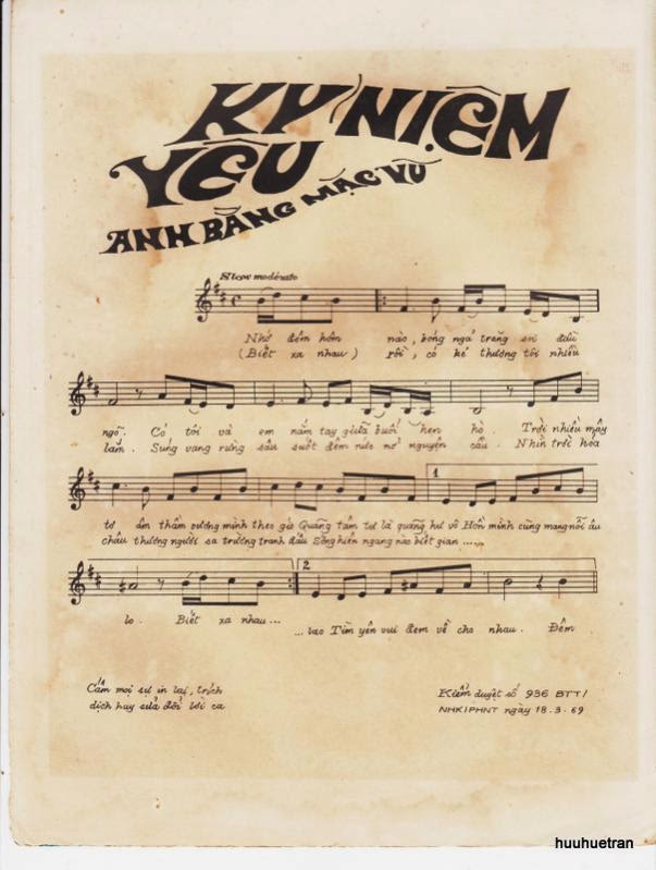 Sheet nhạc Kỷ niệm yêu - Trang 2