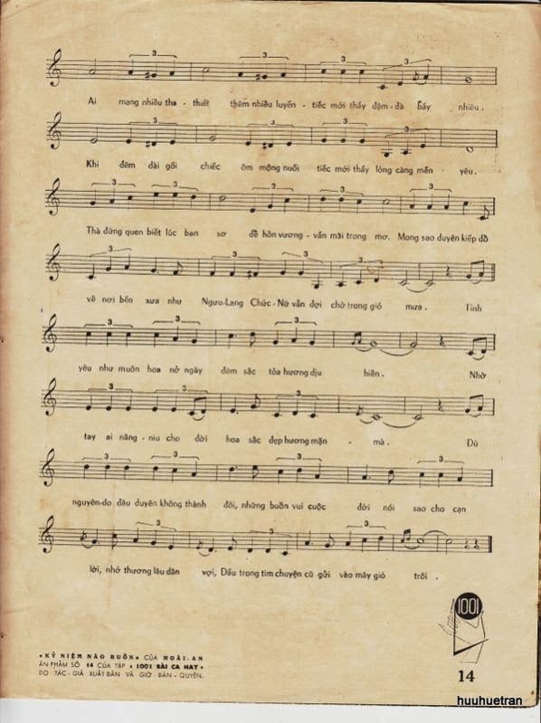 Sheet nhạc Kỷ niệm nào buồn - Trang 3