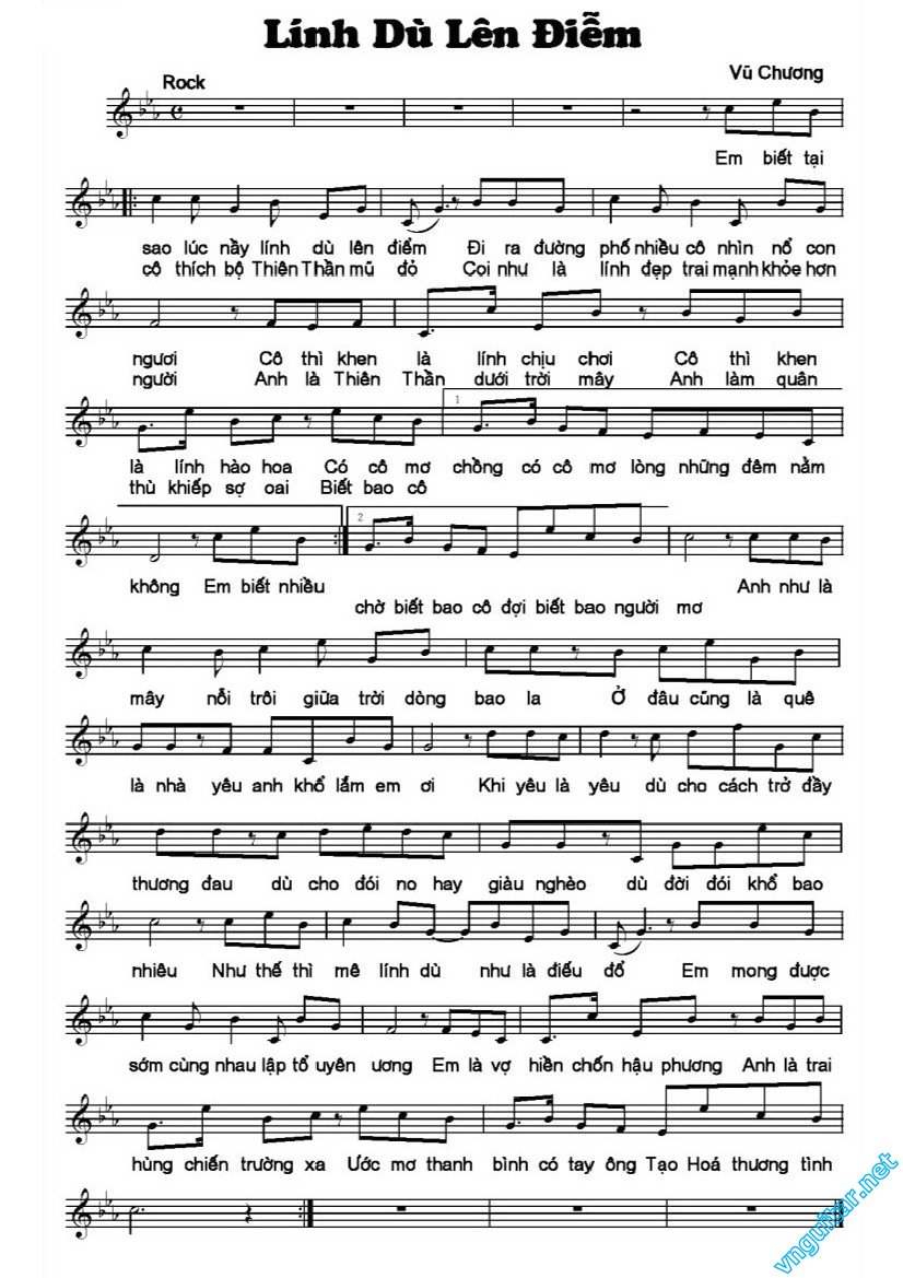 Sheet nhạc Lính dù lên điểm - Trang 5