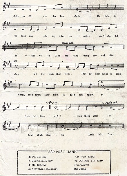 Sheet nhạc Lính thích 33 - Trang 3