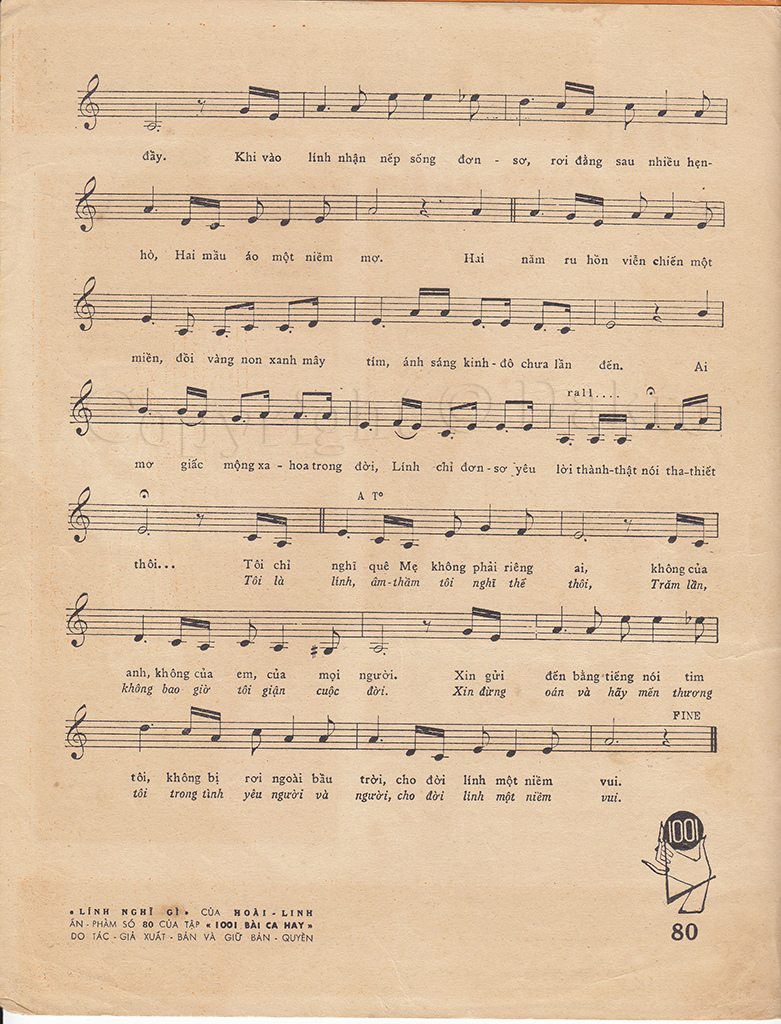 Sheet nhạc Lính nghĩ gì - Trang 3