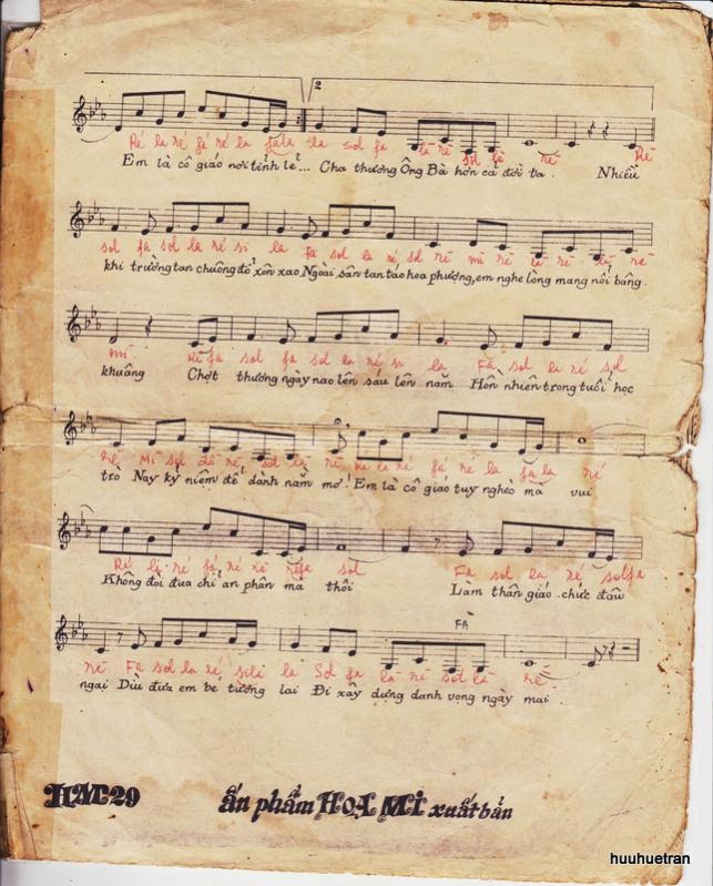 Sheet nhạc Lời cô giáo trẻ - Trang 3