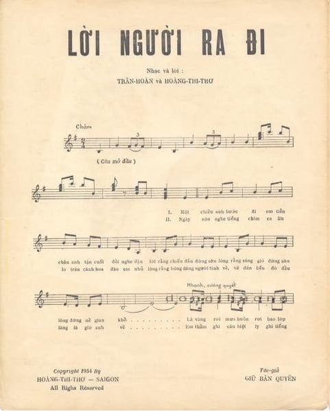 Sheet nhạc Lời người ra đi - Trang 3