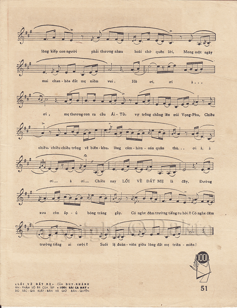 Sheet nhạc Liên khúc Tình ca quê hương - Lối về đất mẹ - Trang 6