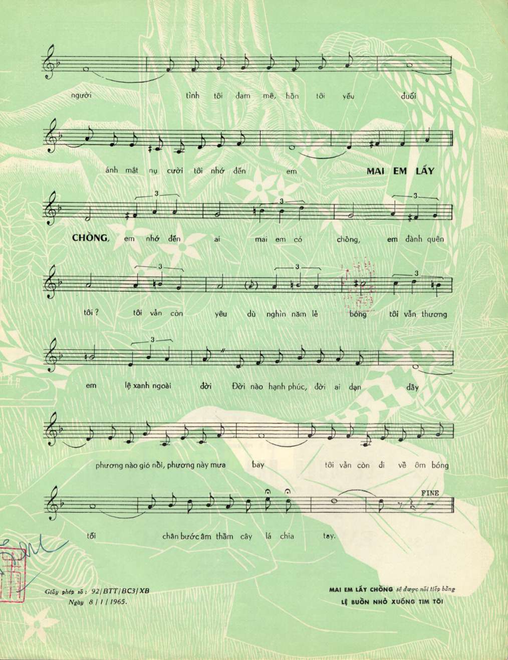 Sheet nhạc Mai em lấy chồng - Trang 2