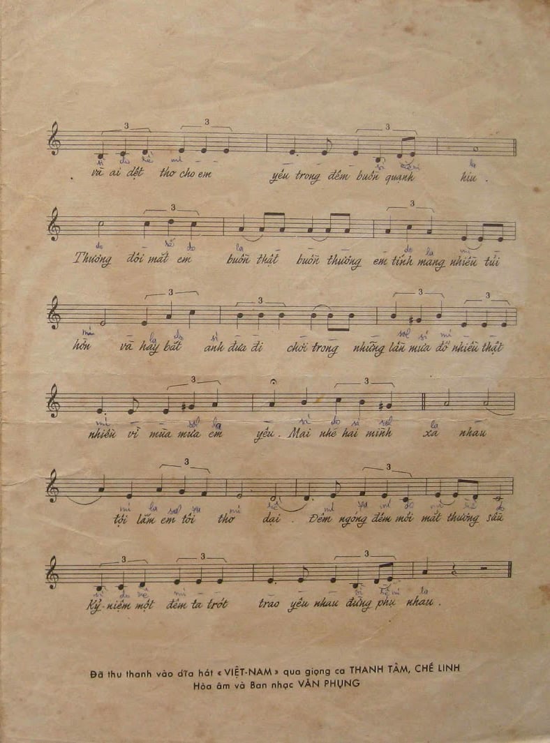 Sheet nhạc Mai lỡ mình xa nhau - Trang 3