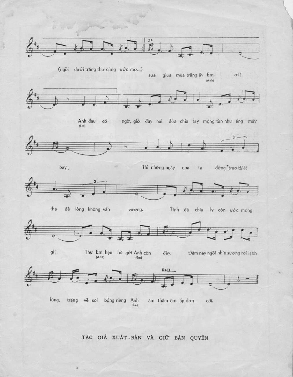 Sheet nhạc Mảnh tình thương - Trang 3