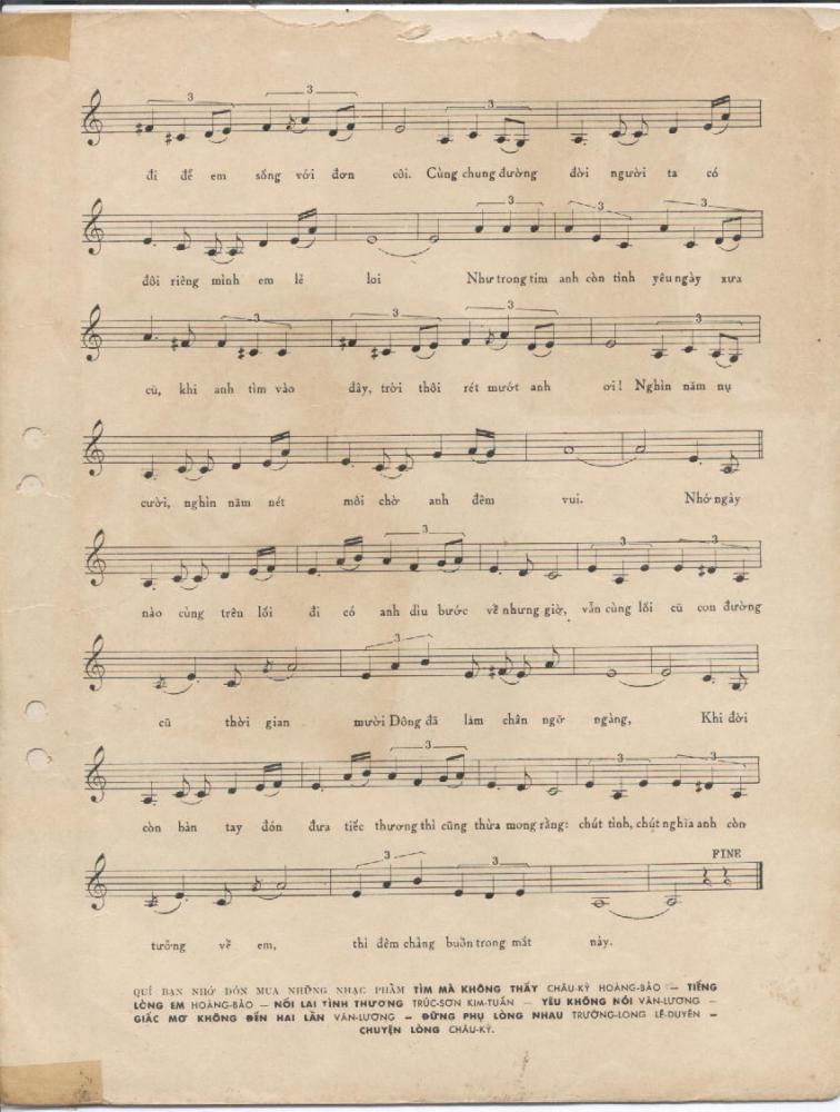 Sheet nhạc Mắt em buồn - Trang 3