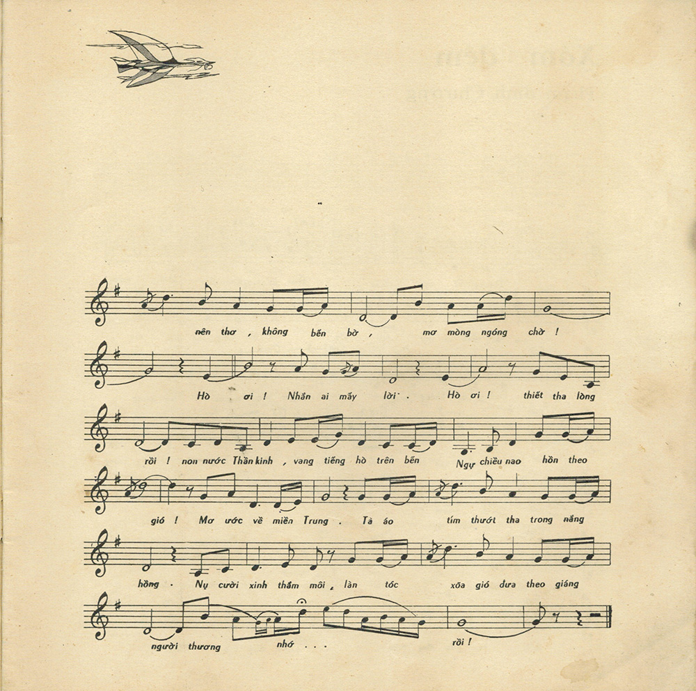 Sheet nhạc Mơ về sông Hương - Trang 4