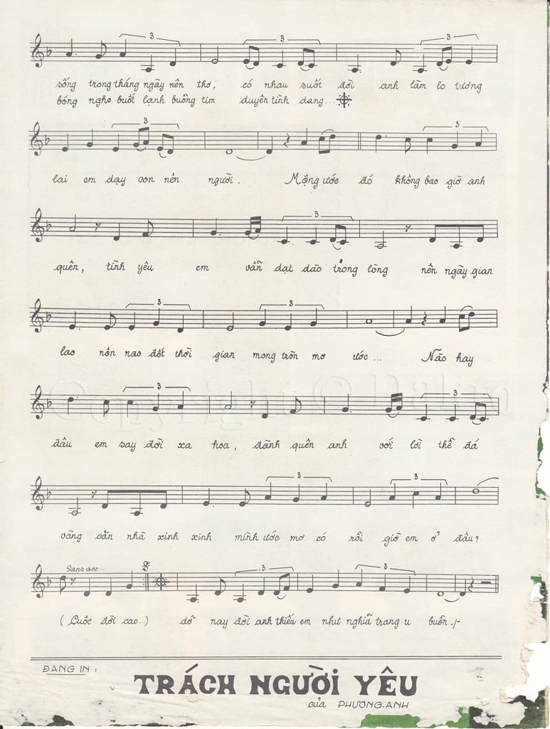 Sheet nhạc Căn nhà mộng ước - Trang 3