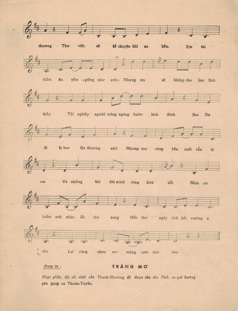 Sheet nhạc Mộng ước mai sau - Trang 3