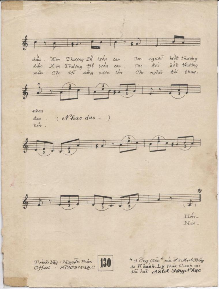 Sheet nhạc Một ông già - Trang 3