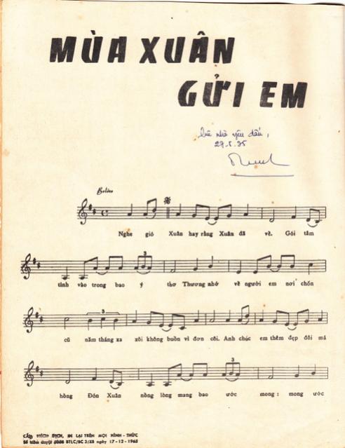 Sheet nhạc Mùa xuân gửi em - Trang 2