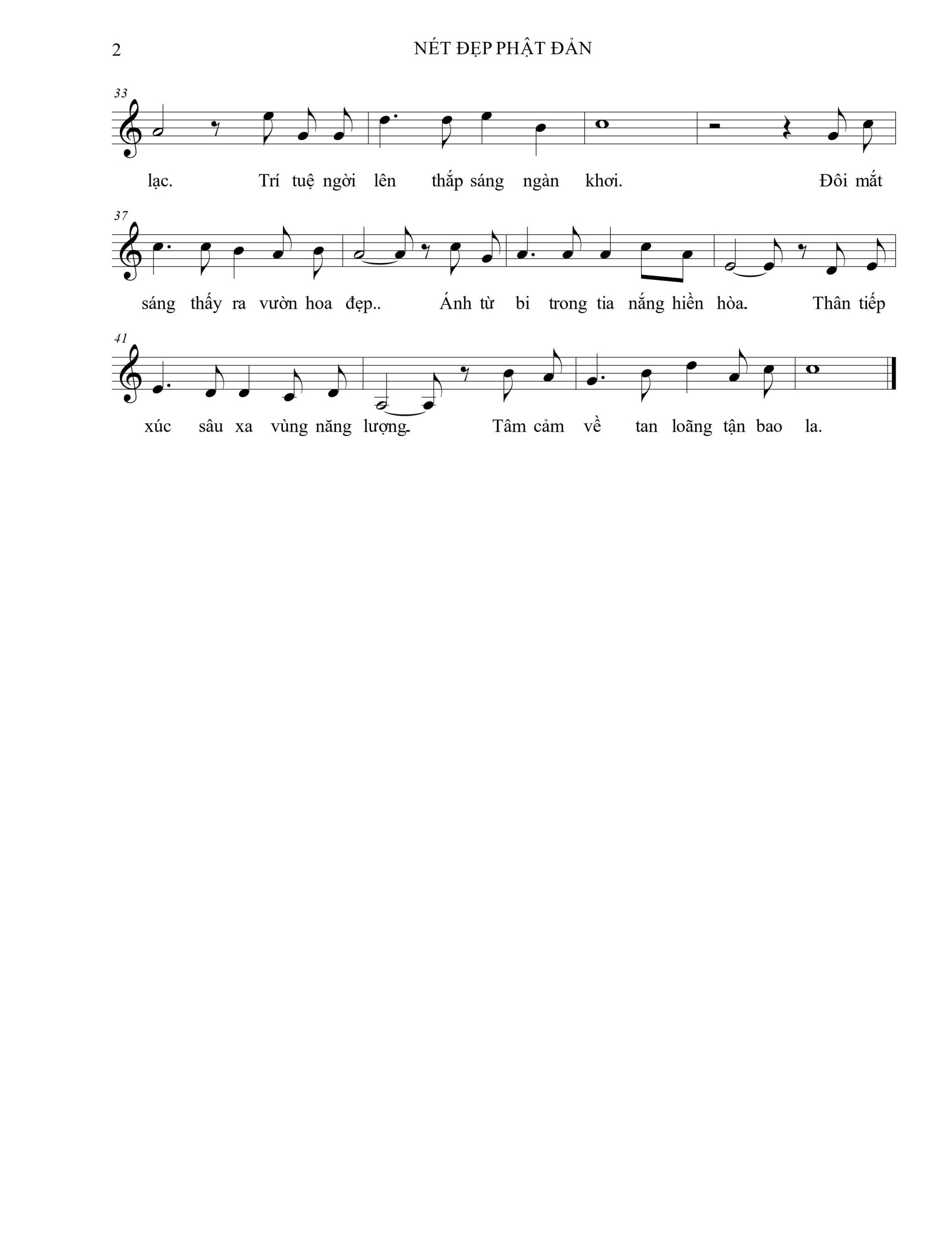 Sheet nhạc Nét đẹp Phận đản - Trang 2