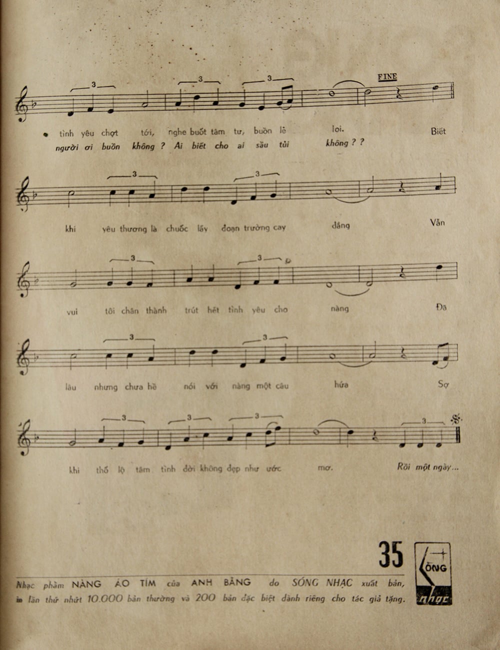 Sheet nhạc Nàng áo tím - Trang 3