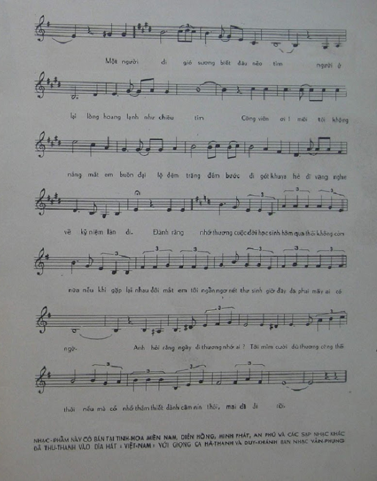 Sheet nhạc Nẻo đường kỷ niệm - Trang 3