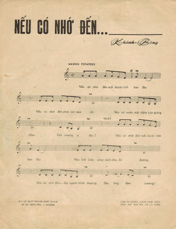 Sheet nhạc Nếu có nhớ đến - Trang 2