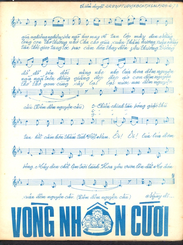 Sheet nhạc Ngày đi qua - Trang 3