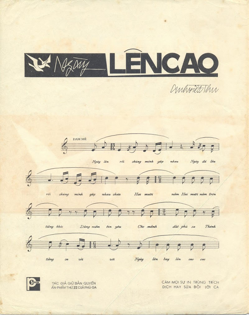 Sheet nhạc Ngày lên cao - Trang 2