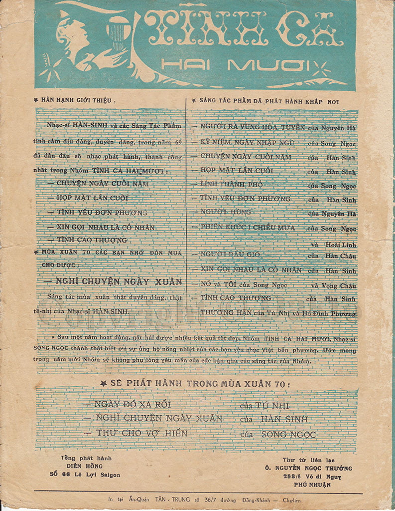 Sheet nhạc Nghĩ chuyện ngày xuân - Trang 4