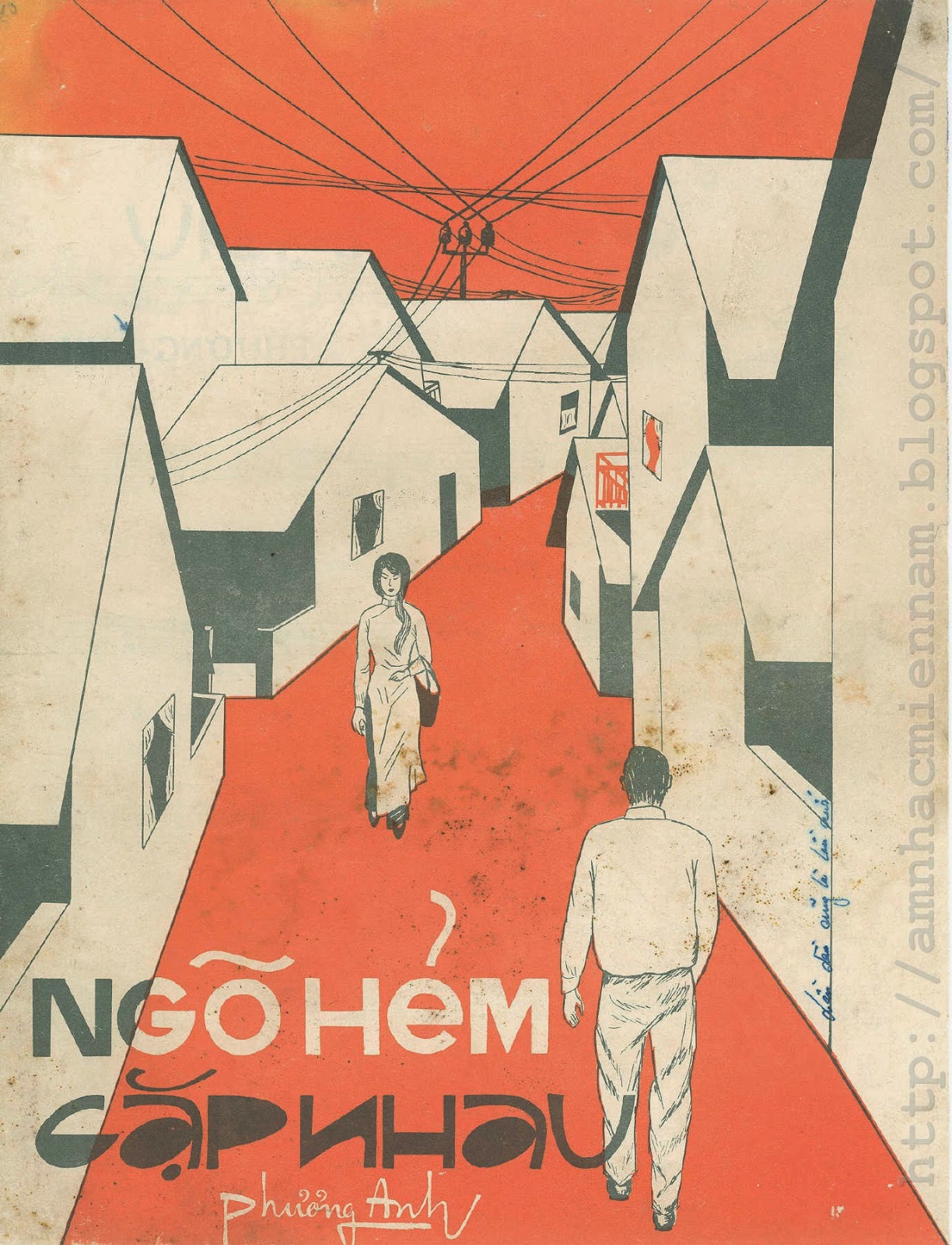 Sheet nhạc Ngõ hẻm gặp nhau - Trang 1