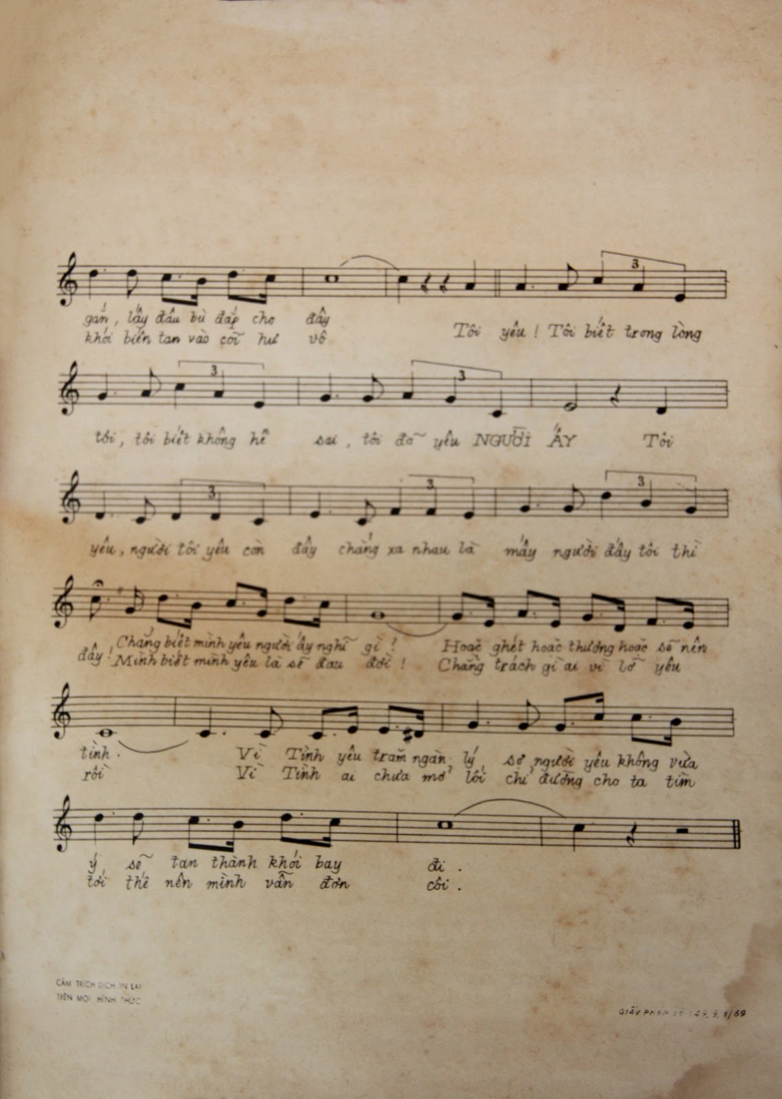 Sheet nhạc Người ấy - Trang 3