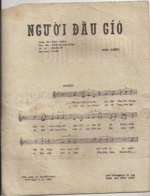 Sheet nhạc Người đầu gió - Trang 2