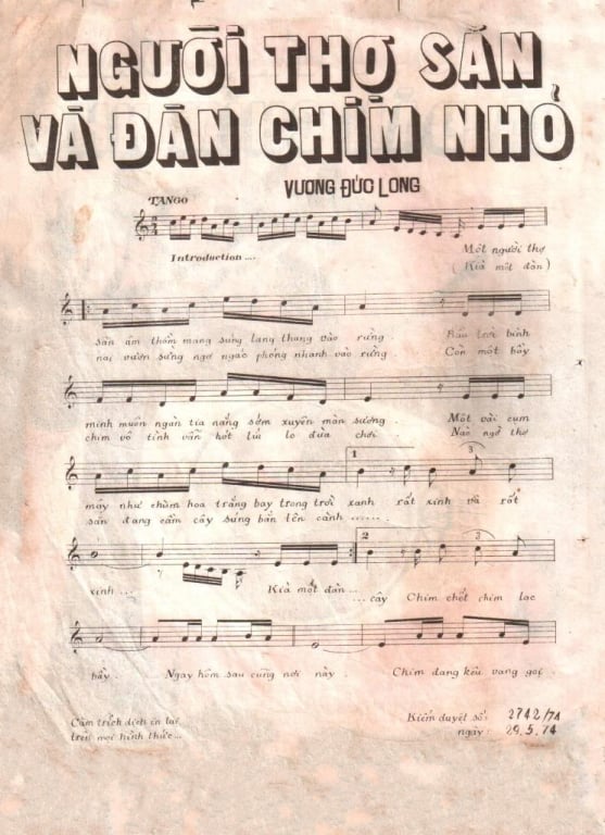 Sheet nhạc Người thợ săn và đàn chim nhỏ - Trang 2