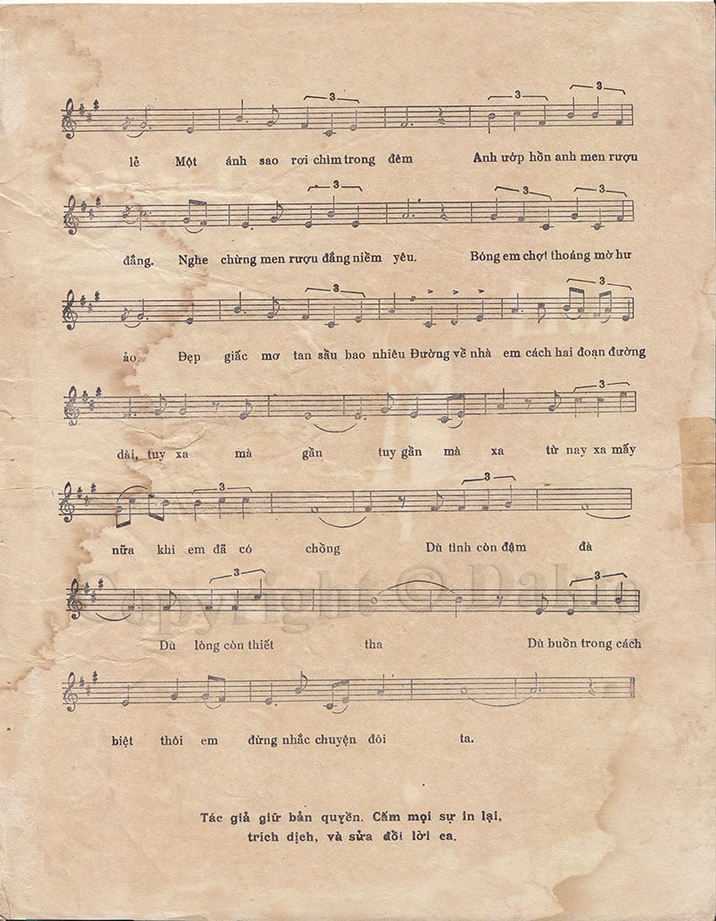 Sheet nhạc Nhà anh nhà em - Trang 7