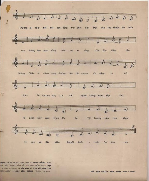 Sheet nhạc Nhạt nắng - Trang 3