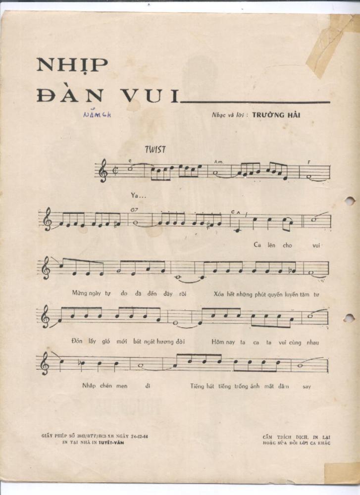 Sheet nhạc Nhịp đàn vui - Trang 2