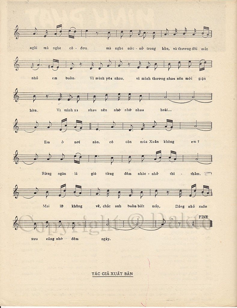 Sheet nhạc Nhớ nhau hoài - Trang 3