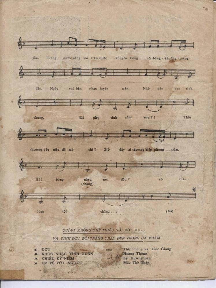 Sheet nhạc Nhớ tình thương quê - Trang 3