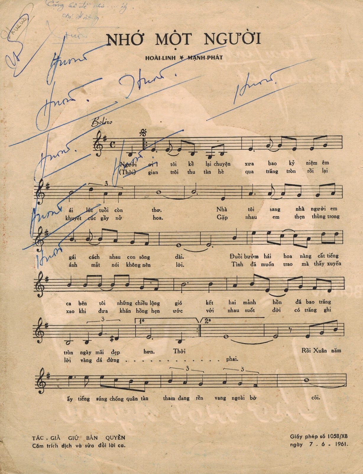 Sheet nhạc Nhớ một người - Trang 5