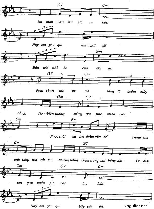 Sheet nhạc Như mây trên cao - Trang 2