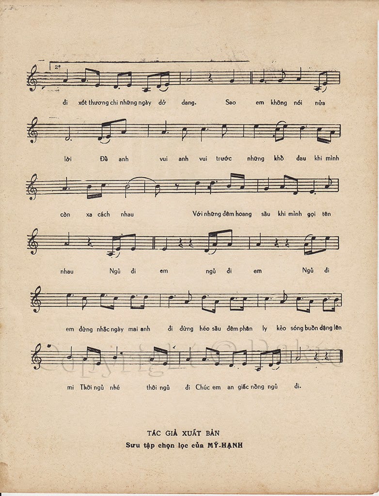 Sheet nhạc Những đêm chờ sáng - Trang 3