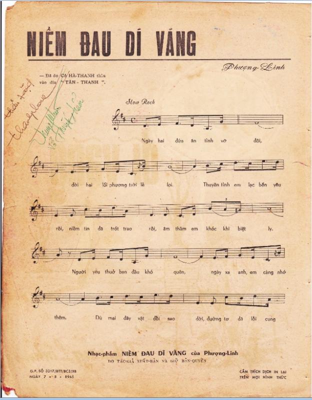 Sheet nhạc Niềm đau dĩ vãng - Trang 2