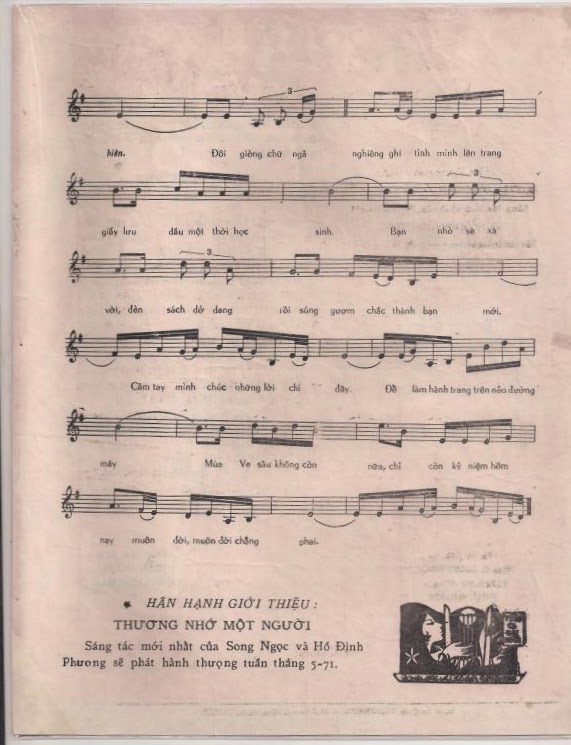 Sheet nhạc Niên học sau cùng - Trang 3