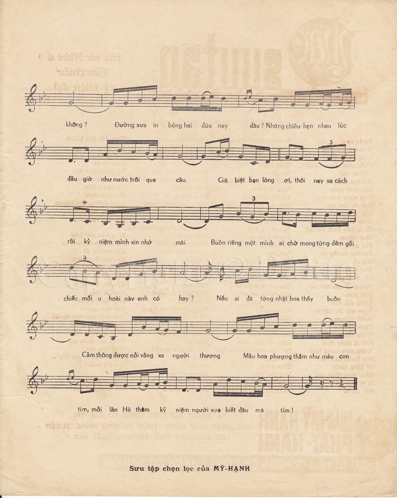 Sheet nhạc Nỗi buồn hoa phượng - Trang 3