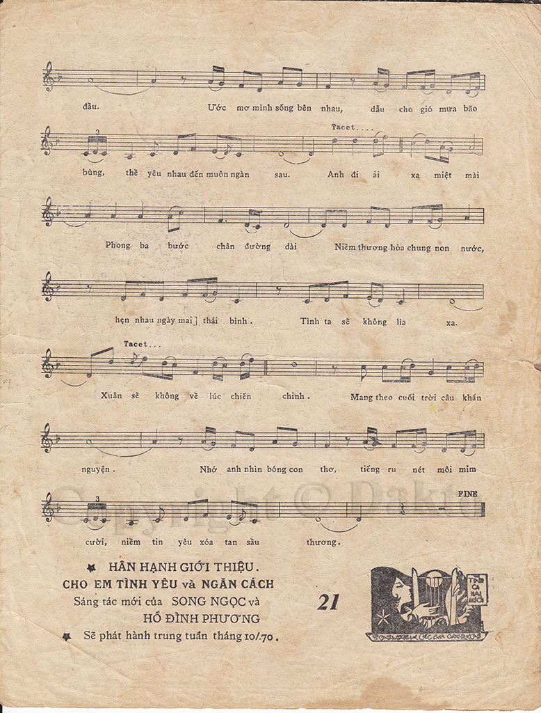 Sheet nhạc Nỗi buồn đêm đông - Trang 3