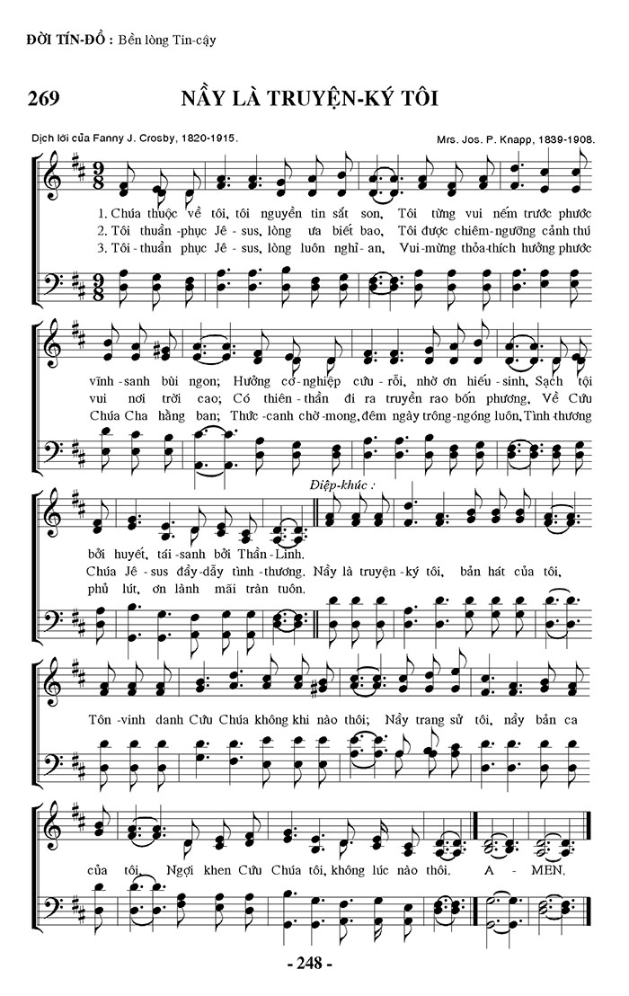 Sheet nhạc Nầy là truyện ký tôi - Trang 1