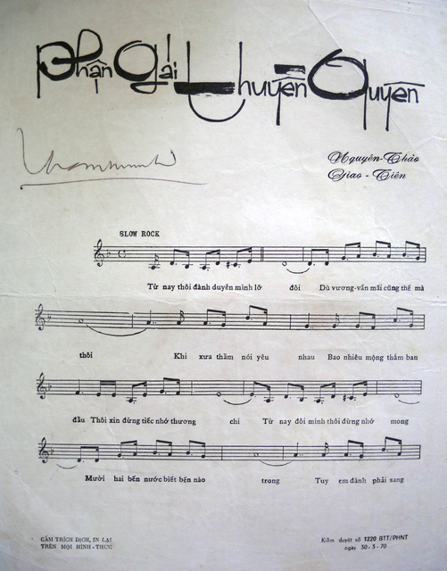 Sheet nhạc Phận gái thuyền quyên - Trang 2