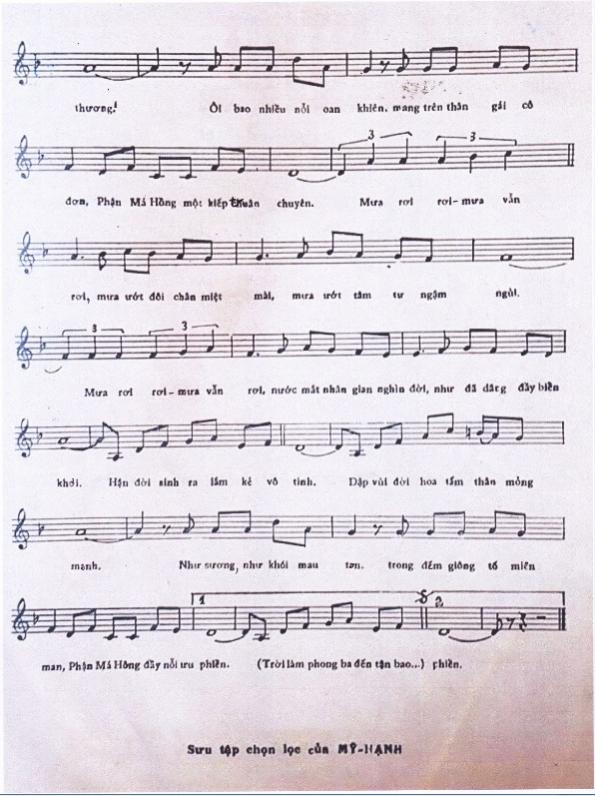 Sheet nhạc Phận má hồng - Trang 3