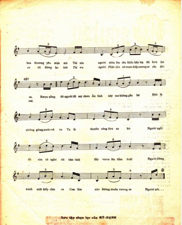 Sheet nhạc Phận tơ tằm - Trang 3