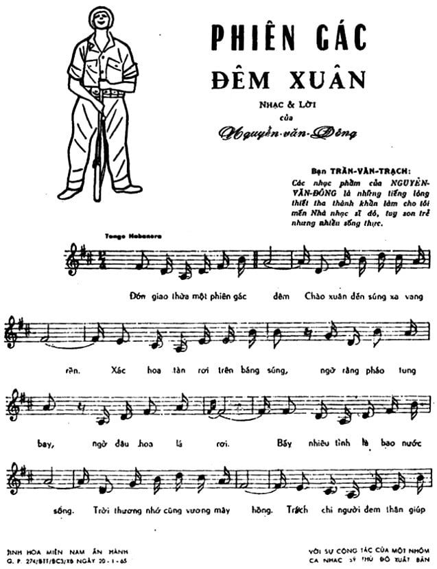 Sheet nhạc Phiên gác đêm xuân - Trang 2