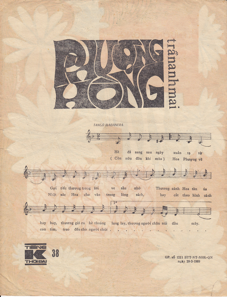 Sheet nhạc Phượng hồng - Trang 2