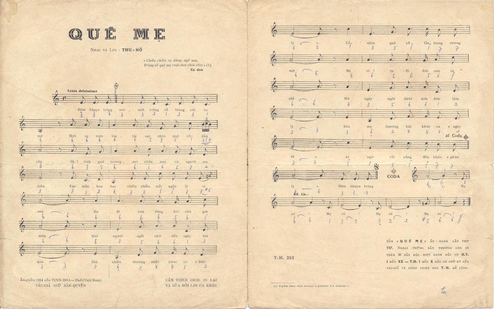 Sheet nhạc Quê mẹ - Trang 2