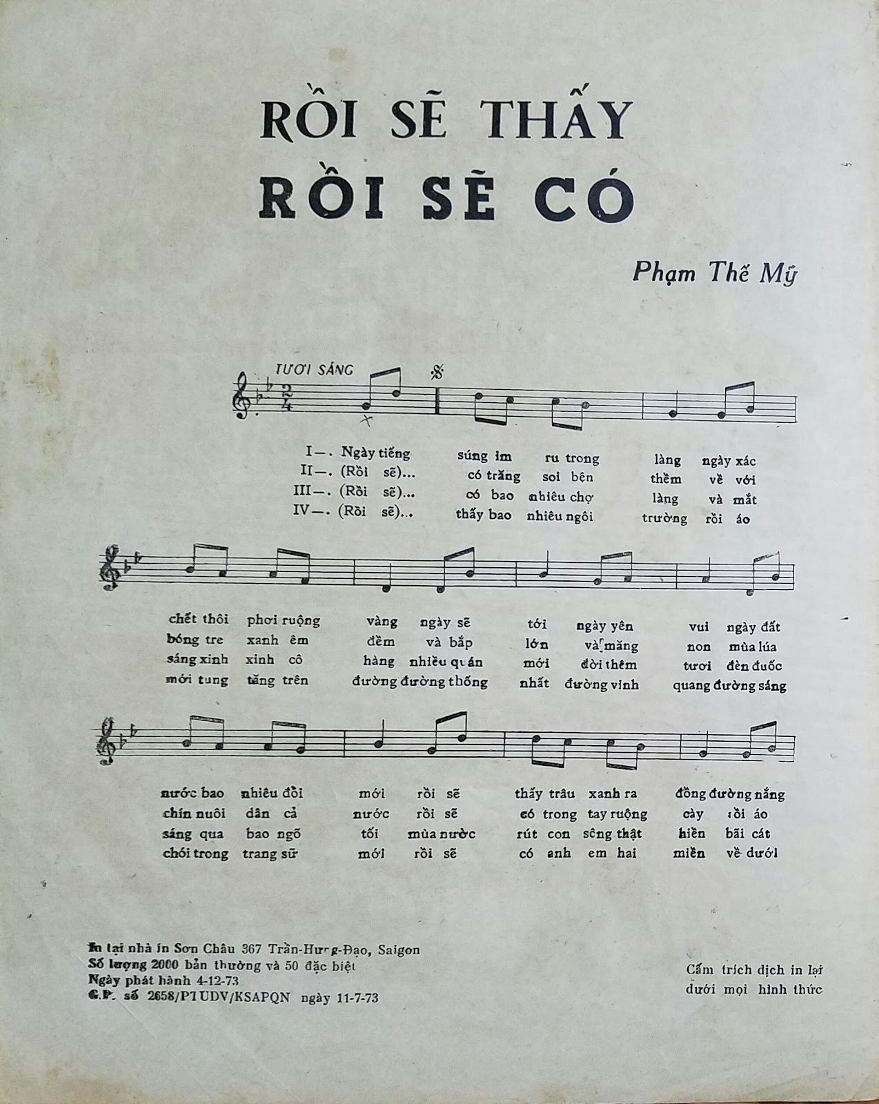 Sheet nhạc Rồi sẽ thấy rồi sẽ có - Trang 2